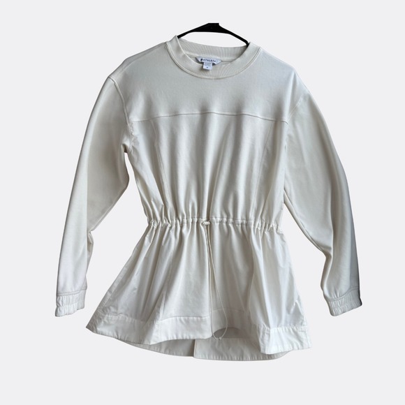 Athleta Triumph Hybrid Crewneck Sweatshirt,Magnolia White SIZE M  #986965 X0921H - Picture 4 of 6